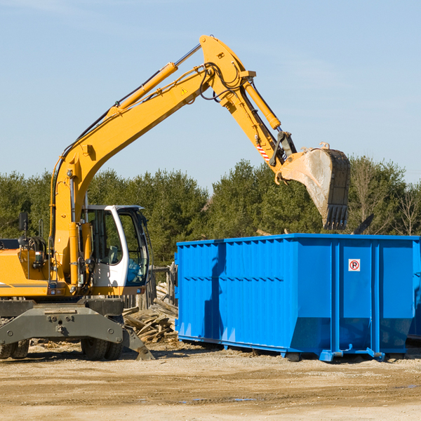 can i choose the location where the residential dumpster will be placed in Cove Creek NC